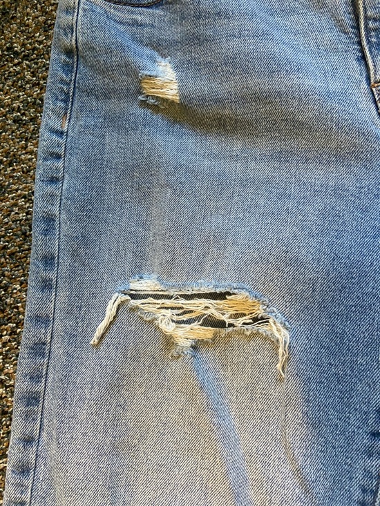 GUESS Light Blue Distressed Boyfriend Jeans - Picture 6 of 9